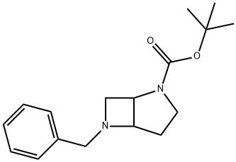 tert-butyl 6-benzyl-2,6-diazabicyclo[3.2.0]heptane-2-carboxylate Structure