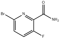 6-Bromo-3-fluoro-pyridine-2-carboxylic acid amide Structure