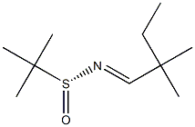 (R,E)-N-(2,2-dimethylbutylidene)-2-methylpropane-2-sulfinamide Structure