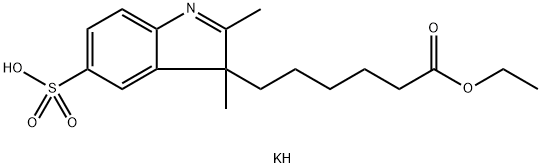 Potassium 3-(6-ethoxy-6-oxohexyl)-2,3-dimethyl-3H-indole-5-sulfonate Structure