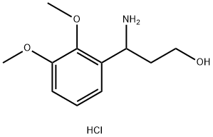 3-AMINO-3-(2,3-DIMETHOXYPHENYL)PROPAN-1-OL HYDROCHLORIDE Structure