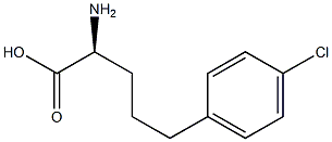 (S)-2-Amino-5-(4-chlorophenyl)pentanoic acid Structure