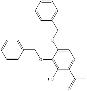 Ethanone, 1-[2-hydroxy-3,4-bis(phenylmethoxy)phenyl]- Structure