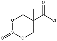 5-methyl-1,3,2-dioxathiane-5-carbonyl chloride 2-oxide Structure