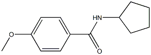 N-Cyclopentyl-4-methoxybenzamide, 97% Structure