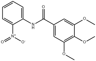 3,4,5-trimethoxy-N-(2-nitrophenyl)benzamide Structure