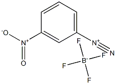 Benzenediazonium, 3-nitro-, tetrafluoroborate(1-) Structure