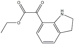 ethyl 2-(indolin-7-yl)-2-oxoacetate Structure