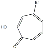 2,4,6-Cycloheptatrien-1-one, 4-bromo-2-hydroxy- Structure