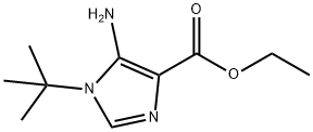 ETHYL 5-AMINO-1-(TERT-BUTYL)-1H-IMIDAZOLE-4-CARBOXYLATE Structure