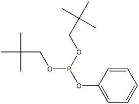 Phosphorous acid, bis(2,2-dimethylpropyl) phenyl ester Structure