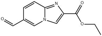 6-Formyl-imidazo[1,2-a]pyridine-2-carboxylic acid ethyl ester Structure