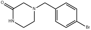 4-(4-bromobenzyl)piperazin-2-one Structure