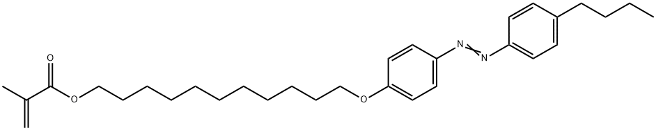 11-[4-(4-Butylphenylazo)phenoxy]undecyl Methacrylate Structure