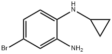 4-bromo-N1-cyclopropylbenzene-1,2-diamine Structure