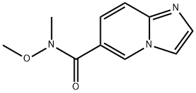 N-methoxy-N-methylimidazo[1,2-a]pyridine-6-carboxamide Structure