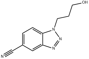 1-(3-hydroxypropyl)-1H-benzo[d][1,2,3]triazole-5-carbonitrile Structure