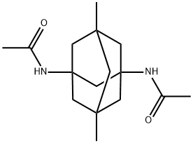N,N'-(5,7-dimethyl adamantane-1,3-diyl) diacetamide Structure