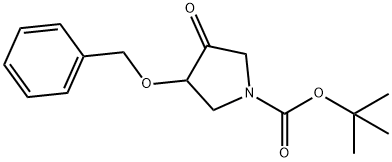 tert-butyl 3-(benzyloxy)-4-oxopyrrolidine-1-carboxylate Structure