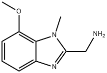 (7-methoxy-1-methyl-1H-1,3-benzodiazol-2-yl)methanamine Structure