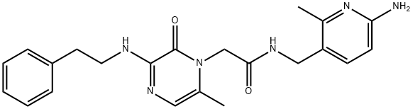 N-((6-amino-2-methylpyridin-3-yl)methyl)-2-(6-methyl-2-oxo-3-(phenethylamino)pyrazin-1(2H)-yl)acetamide Structure