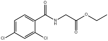 ethyl N-(2,4-dichlorobenzoyl)glycinate Structure