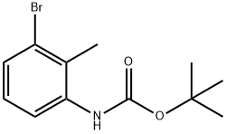 (3-Bromo-2-methyl-phenyl)-carbamic acid tert-butyl ester Structure
