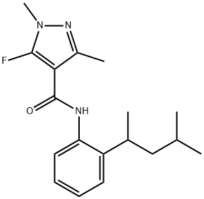 N-[2-(1,3-Dimethylbutyl)phenyl]-5-fluoro-1,3-dimethyl-1H-pyrazole-4-carboxamide Structure