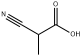 Propanoic acid, 2-cyano- Structure