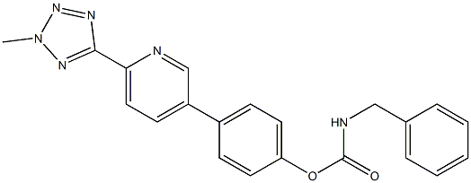 benzyl (4-(6-(2-methyl-2H-tetrazol-5-yl)pyridin-3-yl)phenyl)
carbamate Structure