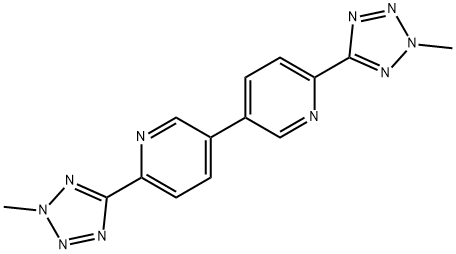6,6'-bis(2-methyl-2H-tetrazol-5-yl)-3,3'-bipyridine Structure