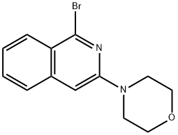 4-(1-bromoisoquinolin-3-yl)morpholine Structure