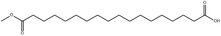 Octadecanedioic acid, 1-methyl ester Structure