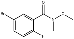 5-bromo-2-fluoro-N-methoxy-N-methylbenzamide Structure