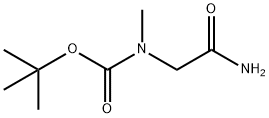 N-carbamoylmethyl-N-methyl-carbamic acid t-butyl ester Structure