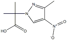 2-methyl-2-(3-methyl-4-nitro-1H-pyrazol-1-yl)propanoic acid Structure