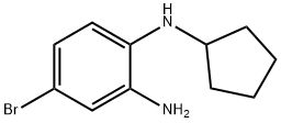 4-bromo-N1-cyclopentylbenzene-1,2-diamine Structure