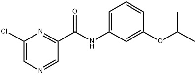 6-Chloro-N-(3-isopropoxyphenyl)pyrazine-2-carboxamide Structure