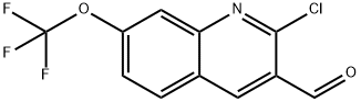 2-Chloro-7-(trifluoromethoxy)quinoline-3-carbaldehyde Structure