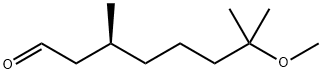 Octanal, 7-methoxy-3,7-dimethyl-, (S)- Structure