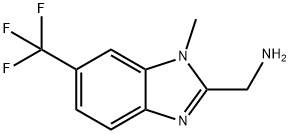 [1-methyl-6-(trifluoromethyl)-1H-1,3-benzodiazol-2-yl]methanamine Structure