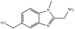 [2-(aminomethyl)-1-methyl-1H-1,3-benzodiazol-5-yl]methanol Structure
