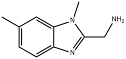 (1,6-dimethyl-1H-1,3-benzodiazol-2-yl)methanamine Structure