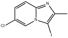 6-Chloro-3-iodo-2-methyl-imidazo[1,2-a]pyridine Structure