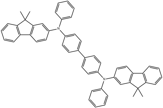 N,N'-Bis(9,9-dimethyl-9H-fluoren-2-yl)-N,N'-diphenylbenzidine Structure