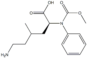 (2S)-6-amino-4-methyl-2-(phenylmethoxycarbonylamino)hexanoic acid Structure