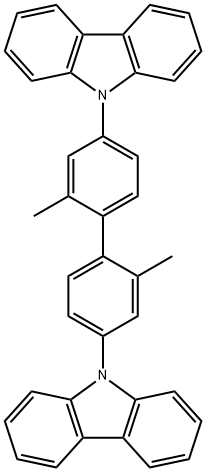 4,4'-Bis(9-carbazolyl)-2,2'-dimethylbiphenyl Structure