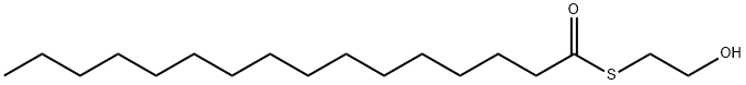 Hexadecanethioic acid S-(2-hydroxyethyl) ester Structure
