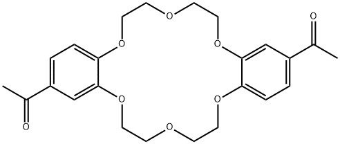 1,1'-(6,7,9,10,17,18,20,21-octahydrodibenzo[b,k][1,4,7,10,13,16]hexaoxacyclooctadecine-2,13-diyl)diethanone Structure