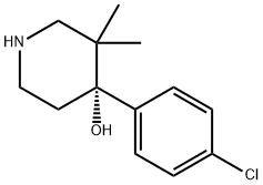 (S)-4-(4-chlorophenyl)-3,3-dimethylpiperidin-4-ol Structure